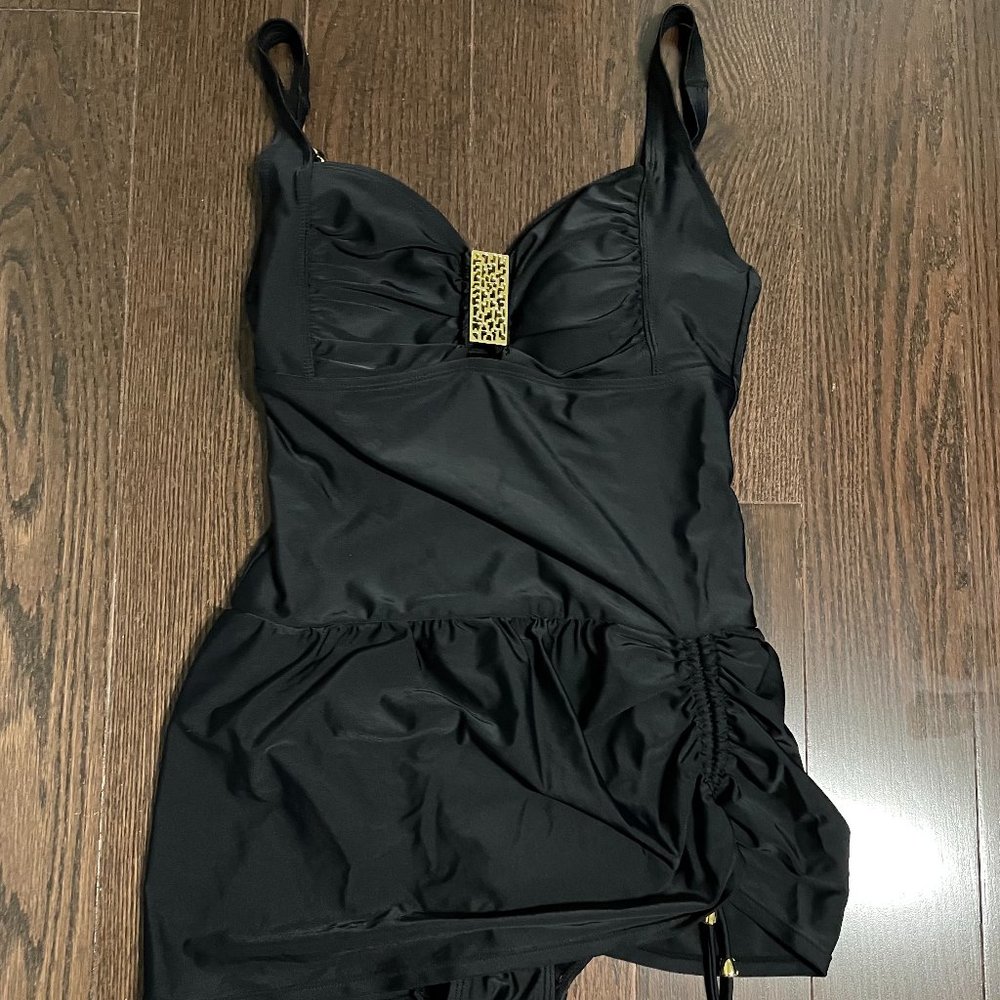 Jessica Black One Piece Swimsuit - Size 10
